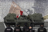Rehearsals in St. Petersburg ahead of Russia's Victory Day parade