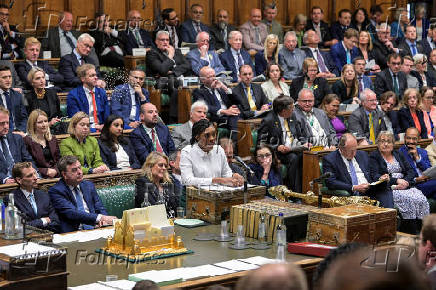 Prime Minister's Questions at the House of Commons in London