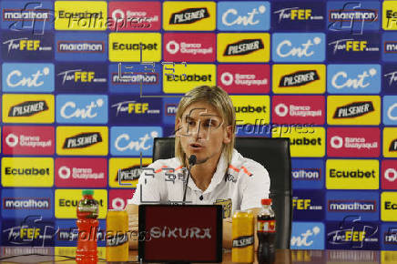 Rueda de prensa de Sebastián Beccacece para enfrentar a Brasil