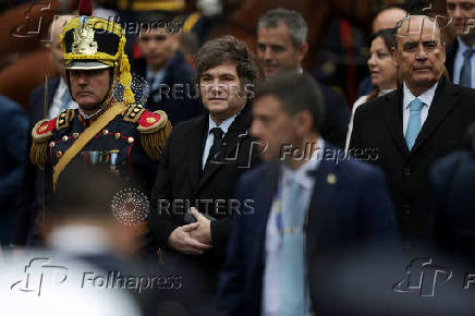 Argentina's President Milei attends the traditional Te Deum to mark the anniversary of the May Revolution, in Buenos Aires