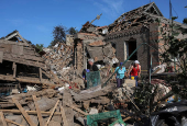 Aftermath of Russian missile and drone attack in Kramatorsk