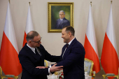 Polish President Duda meets with President-elect Nawrocki, in Warsaw