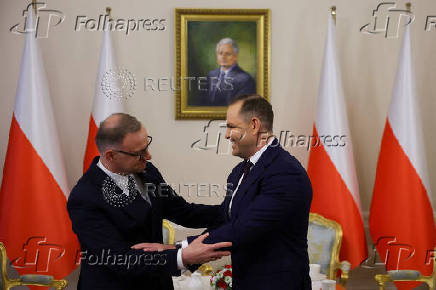 Polish President Duda meets with President-elect Nawrocki, in Warsaw