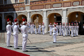 French President Emmanuel Macron visits Monaco