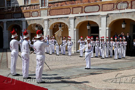 French President Emmanuel Macron visits Monaco