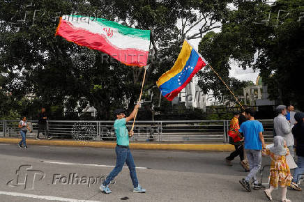 March in support of Iran amid the ongoing conflict between Israel and Iran, in Caracas