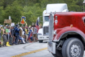 'Stop Alligator Alcatraz' deportation center protest