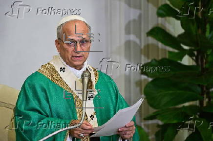 Pope Leo XIV leads Angelus prayer at Castel Gandolfo