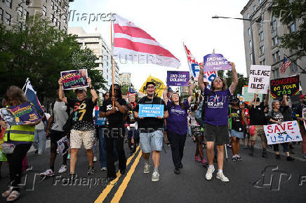 'Good Trouble Lives On' protest in Washington