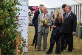 Britain's King Charles and Queen Camilla visit the Sandringham Flower Show