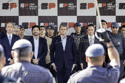 Tarcisio durate inauguração de distrito policial em Sorocaba