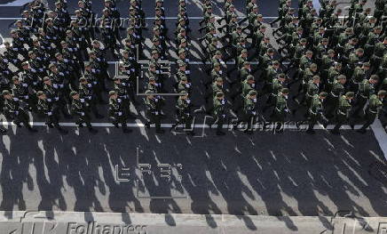 General rehearsal for Russia's annual Victory Day parade in Moscow