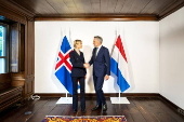 Iceland's Prime Minister Kristrun Frostadottir visits the Netherlands