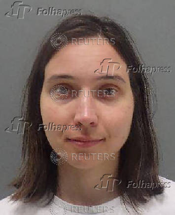 FILE PHOTO: Kseniia Petrova, 31, poses for a jail booking photograph at the Ouachita Correctional Center in Richwood