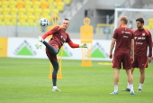 Polish national soccer team training session in Katowice