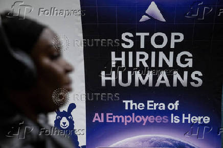 AI advert on London underground
