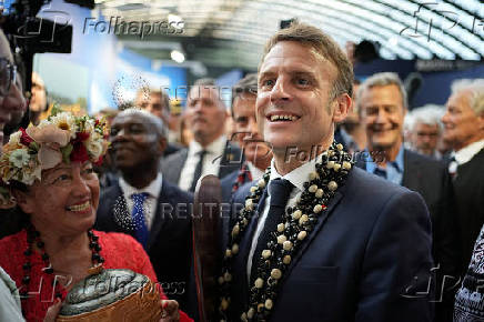French President Emmanuel Macron visits 