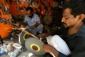 Blacksmiths sharpen blades for flagellation ahead of Ashura in Peshawar