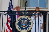 US President Trump hosts Independence Day military picnic