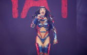 Katy Perry performs at the Kia Forum in Inglewood, California
