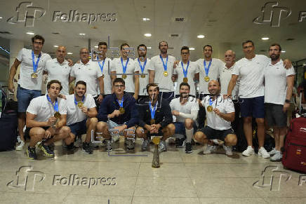 LLEGADA SELECCIÓN ESPAÑOLA WATERPOLO