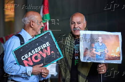 Vigil for late Palestinian journalist Anas Al-Sharif killed in Gaza