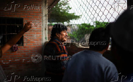 Former Bolivian President Evo Morales promotes ?null voting? in the upcoming general election