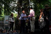 Ecuador's President and presidential candidate Daniel Noboa campaigns ahead of run-off, in Guayaquil