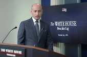 Press briefing at the White House in Washington