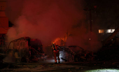 Aftermath of missile attack from Iran on Israel