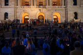 Vigil for Democratic state assemblywoman Melissa Hortman and her husband Mark
