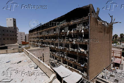 Aftermath of a missile strike from Iran on Israel, at Soroka Medical Center, in Beersheba