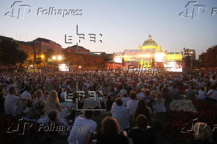 Outdoor classical music festival in Zagreb