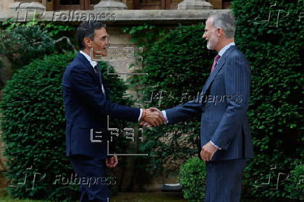 El presidente del Gobierno, Pedro Sánchez, se reúne con el rey Felipe VI