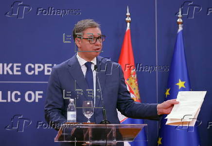 Austria's Chancellor Christian Stocker visits Serbia