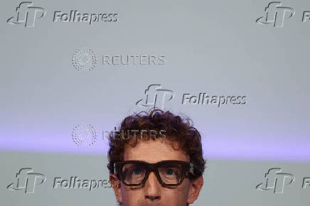Meta CEO Mark Zuckerberg delivers a speech during the Meta Connect event in Menlo Park