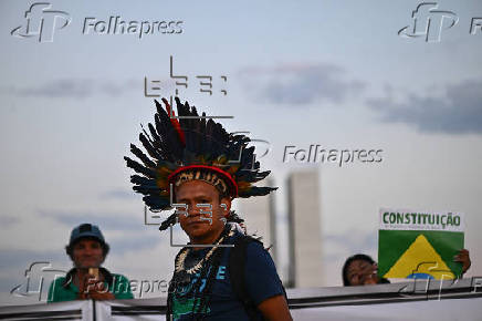 Indígenas en Brasil protestan por la 'Ley del Marco Temporal'