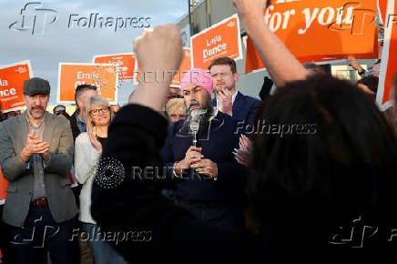 New Democratic Party (NDP) leader Jagmeet Singh visits Winnipeg