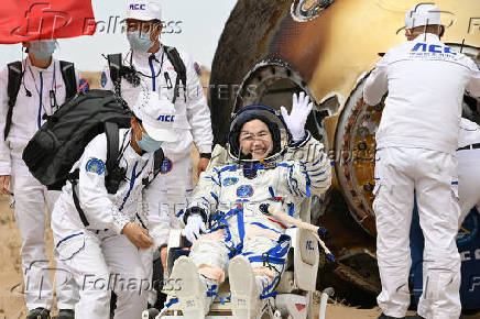 China's Shenzhou-19 spacecraft lands at Dongfeng landing site