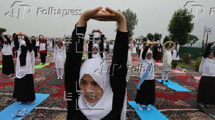 International Yoga Day observed in Kashmir