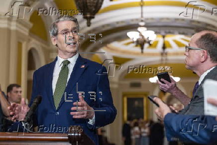 US Treasury Secretary Scott Bessent meets with Senate Republicans