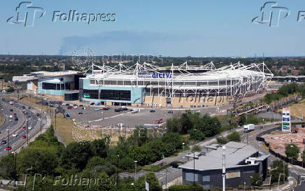 Drone views of Coventry City's Coventry Building Society Arena