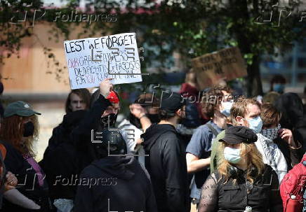 Britain First group hold 'March for Remigration' in Manchester