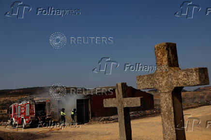 Wildfire in Abejera de Tabara