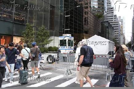 tráfego pesado em manhattan devido à unga 80.