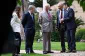 Britain's King Charles meets representatives of the Circular Bioeconomy Alliance (CBA) in Rome