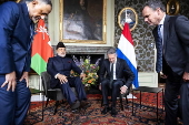 Sultan Haitham bin Tariq Al Said of Oman on a state visit to The Netherlands