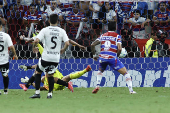 Partida entre fortaleza e colo colo pela copa conmebol sul-americana