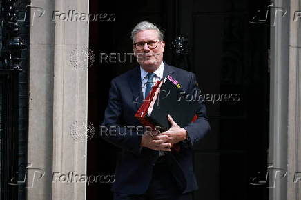 British Prime Minister Keir Starmer takes questions in parliament