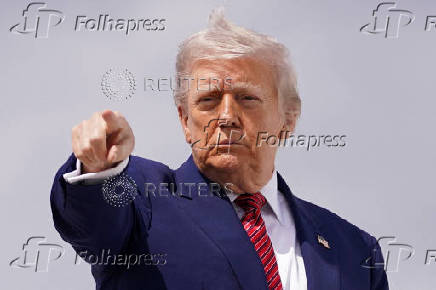 FILE PHOTO: U.S. President Trump departs for New Jersey, at Joint Base Andrews